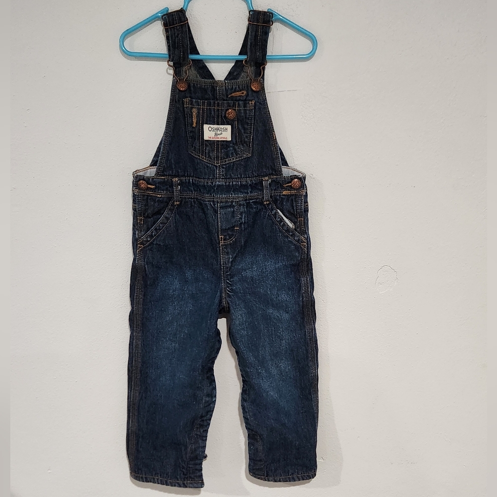 Oshkosh | Fleece Lined Overalls | Size 24 Months